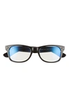 Ray Ban Iconic New Wayfarer 55mm Sunglasses In Black Crystal