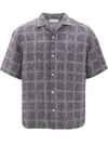 JW ANDERSON ALL-OVER LOGO PRINT SHIRT