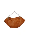 BORBONESE BROWN LEATHER BLOODHOUND MEDIUM SOMBRERO BAG,11647495