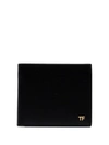 TOM FORD LOGO PLAQUE LEATHER WALLET