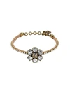 Gucci Crystal Double G Bracelet In Gold