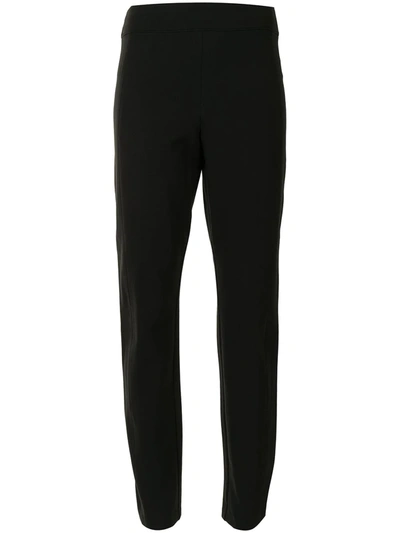 Spanx Petite The Perfect Black Pant Ponte-knit Pants In Very Black