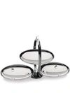 Alessi Anna Gong Folding Stainless Steel Cake Stand In Silver