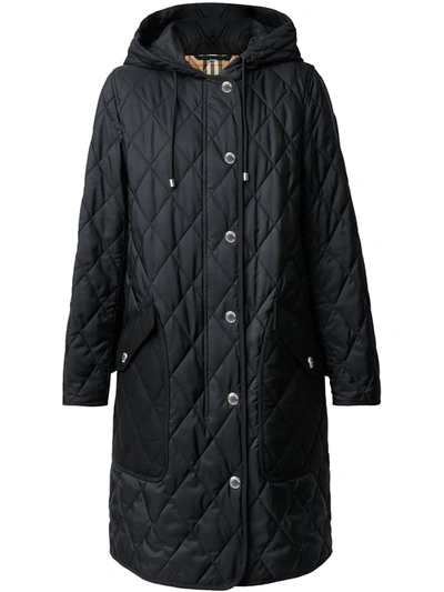 BURBERRY ROXBY DIAMOND-QUILTED MID-LENGTH COAT