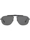 BURBERRY PILOT-FRAME SUNGLASSES