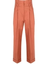 BRUNELLO CUCINELLI CROPPED STRAIGHT-LEG TROUSERS