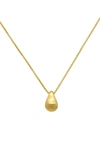 Dean Davidson Mini Teardrop Pendant Necklace In Gold