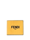 FENDI FENDI MEN'S YELLOW LEATHER WALLET,7M0169ADP6F1CIA UNI