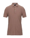 Gran Sasso Polo Shirts In Brown