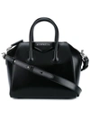 Givenchy Mini Leather Handbag With Adjustable Strap In Black