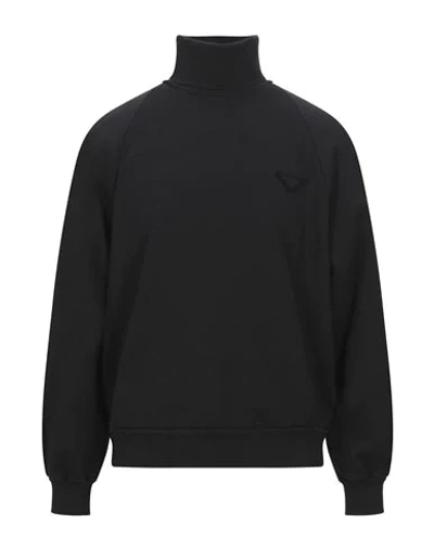 Prada Turtleneck Sweater In Black