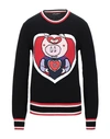 Dolce & Gabbana Black Cashmere Pig Of The Year Pullover Sweater In Black