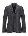 Grey Daniele Alessandrini Suit Jackets In Blue