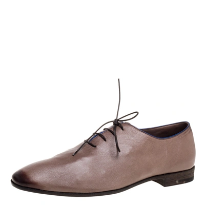 Pre-owned Berluti Brown Leather Lace Up Oxfords Size 43