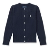 Polo Ralph Lauren Toddler Girls Cable-knit Cotton Cardigan In Navy
