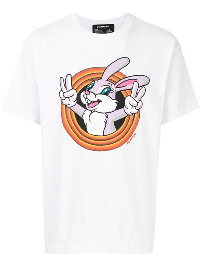Domrebel Lucky Box-print Cotton T-shirt In White
