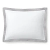 Ralph Lauren Organic Sateen Border Pillow In Platinum