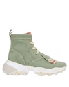 HOGAN HOGAN WOMAN SNEAKERS MILITARY GREEN SIZE 8 SOFT LEATHER,11968704US 7