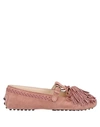 TOD'S TOD'S WOMAN LOAFERS PASTEL PINK SIZE 6.5 SOFT LEATHER,11972285TB 10