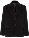 PRADA CORDUROY SINGLE-BREASTED JACKET