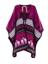 N°21 JACQUARD DECORATION CAPE IN PINK