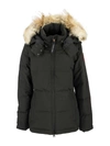 Canada Goose 'chelsea' Slim Fit Down Parka With Genuine Coyote Fur Trim In Black