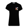 Off-white Gradient Logo Cotton T-shirt In Black Multic