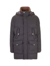 BRUNELLO CUCINELLI PADDED COAT IN GREY