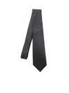 KITON TONE ON TONE PATTERN TIE IN DARK GREY