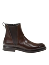 DOLCE & GABBANA GIOTTO LINE CHELESA BOOTS IN BROWN