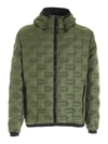 COLMAR ORIGINALS GREEN QUILTED HOODED PUFFER JACKET