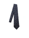 KITON FLORAL PATTERN TIE IN BLUE