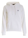 POLO RALPH LAUREN LOGO EMBROIDERY SWEATSHIRT IN WHITE