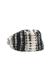 MISSONI KNOT TURBAN IN BLACK AND WHITE
