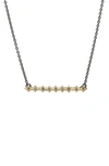 Armenta Old World Crivelli Bar Pendant Necklace In Yellow Gold