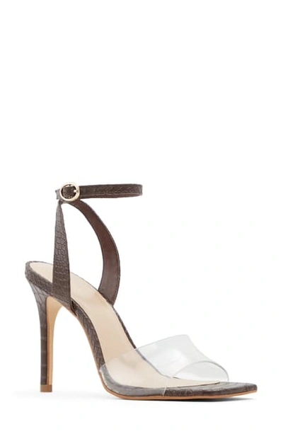 Aldo Celidda Strappy Sandal In Dark Brown