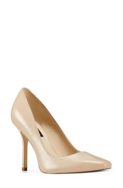 Nine West Arley Pointed Toe Pump In Merlot Patent