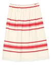 Semicouture Midi Skirts In White