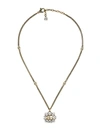 GUCCI PEARL DOUBLE G NECKLACE