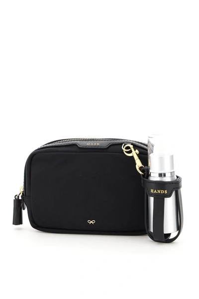 Anya Hindmarch Kit Ppe Nylon Pouch In Black