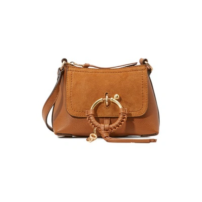 See By Chloé Mini Joan Leather Crossbody Bag In Caramello