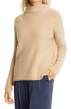 Vince Funnel Neck Boiled Cashmere Sweater In Surplus