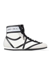 JIMMY CHOO KATO LEATHER HIGH-TOP SNEAKERS,15830223