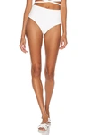 Matteau Women's High-rise Bikini Bottom In Chalk Crinkle