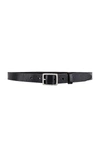 Rag & Bone Boyfriend Belt Leather, Black In Black
