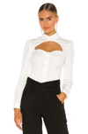 Fleur Du Mal Bella Shirt In Ivory