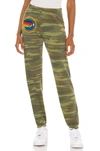 Aviator Nation Graphic Drawstring Sweatpants In Camo