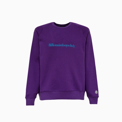 Billionaire Boys Club Purple Logo-embroidered Cotton Sweatshirt