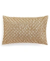 HOTEL COLLECTION LEAFLET DECORATIVE PILLOW, 14" X 22", CREATED FOR MACY'S BEDDING