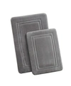 Truly Calm Antimicrobial Memory Foam 2-pc. Bath Rug Set In Gray